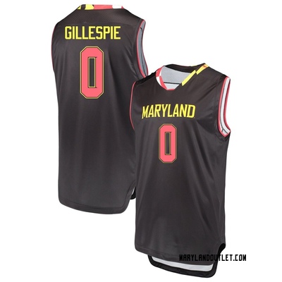 Men's Ja'Kobi Gillespie Maryland Terrapins Replica Performance Basketball Jersey - Black