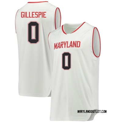 Youth Ja'Kobi Gillespie Maryland Terrapins Replica Performance Basketball Jersey - White
