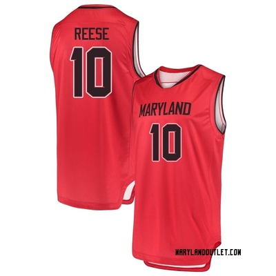 Youth Julian Reese Maryland Terrapins Replica Performance Basketball Jersey - Red
